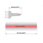 Čepelový hrot 22.1 mm - 420°C - 475°C - M8LB127