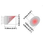 Kopyto s důlkem 45° 8.00mm (0.31") nové - 325°C - 358°C - K60WV080