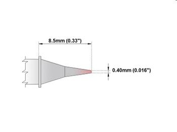 Kónické ostří 0.4mm - 325°C - 358°C - M6CS152