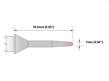 Kónické ostří 1.0mm - 325°C - 358°C - M6CS154