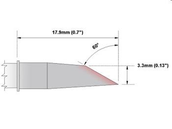 Kopyto 60° 3.3mm - 325°C - 358°C - M6DS525