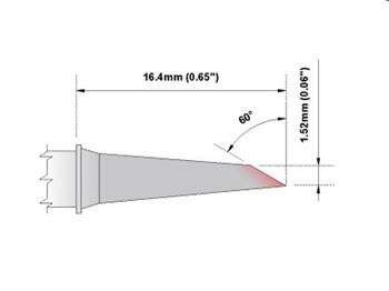 Kopyto 60° 1.52mm - 325°C - 358°C - M6DS529