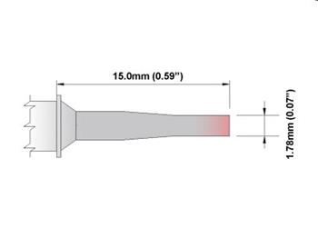 Sekáček dlouhý dosah 60° 1.78mm - 325°C - 358°C -