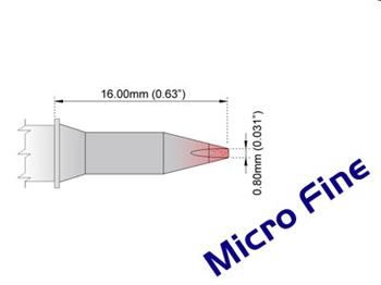 Sekáček 30° 0.8mm (0.031") - 325°C - 358°C - M6CH0