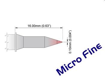 Kónický 0.10mm (0.004") nové - 325°C - 358°C - M6C