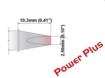 Sekáček 30° 2.5mm (0.10"), Power Plus - 325°C - 35