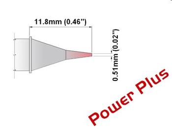 Kónické ostří 0.5mm (0.02"), Power Plus - 420°C -