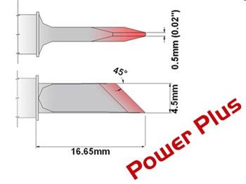 Nůž 4.50mm (0.177"), Power Plus - 350°C - 398°C -