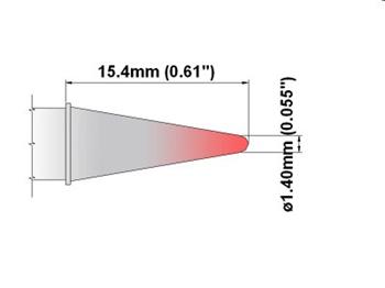 Kónické ostří 1.4mm - 325°C - 358°C - K60CS014