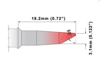 Kopyto 60° 3.10mm - 325°C - 358°C - K60DS023