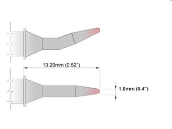 Kleštový pár - Kónické ostří 1.0mm, nové - 350°C -