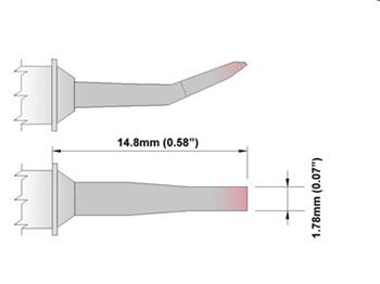 Kleštový pár - Sekáčik Dlouhej dosah 1.78mm, nové