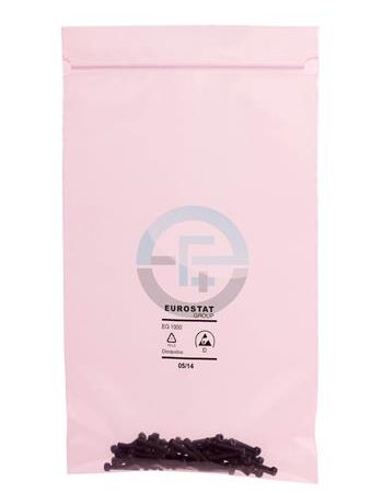 Růžový PE sáček 90µ 76x127mm/100 teˇžká záteˇž - se zipem