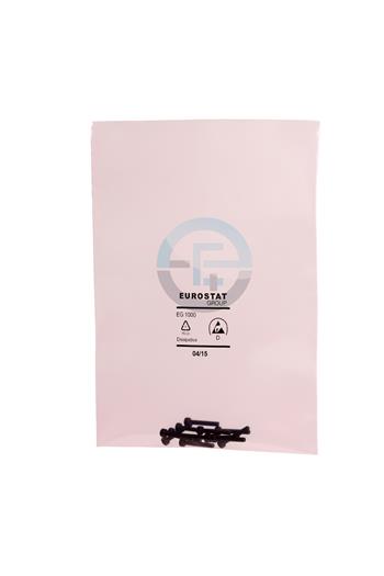 Růžový PE sáček 75µ 127x203mm/100 strˇední záteˇž - bez zipu