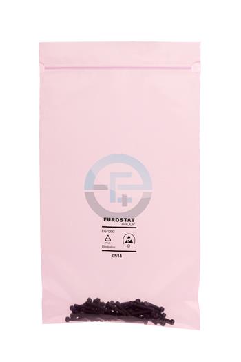 Růžový PE sáček 75µ 254x305mm/100 strˇední záteˇž - se zipem