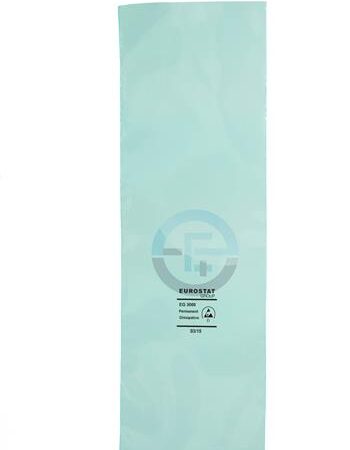 Permanentní antistatický PE zelený sáček 75µ 203x305mm strˇední záteˇž - bez zipu