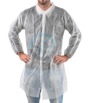 PP laboratorní plášť bílý s knoflíky 35g, XL