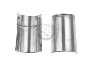 Sada 4 párů napůl hliníkových objímek (na jednu polici)