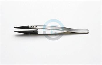 ESD pinzeta z nerez oceli s vyměnitelnými hroty, pevné hroty, 130mm