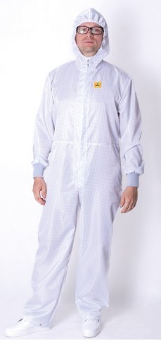 ESD overal, 98% polyester, 2% vodivé vlákno