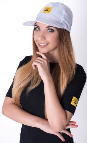 ESD šiltovka, 96% bavlna, 4% vodivé vlákno