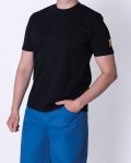 ESD strečové tričko, krátky rukáv, 88% bavlna, 8% Lycra, 4% vodivé vlákno