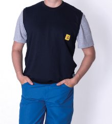ESD pánsky vesta, 48% polyester, 48 % bavlna, 4% vodivé vlákno