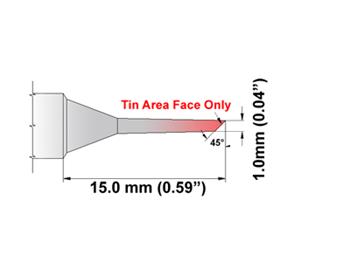 Zkosený 60° - 350°C - 398°C - K75BVF010
